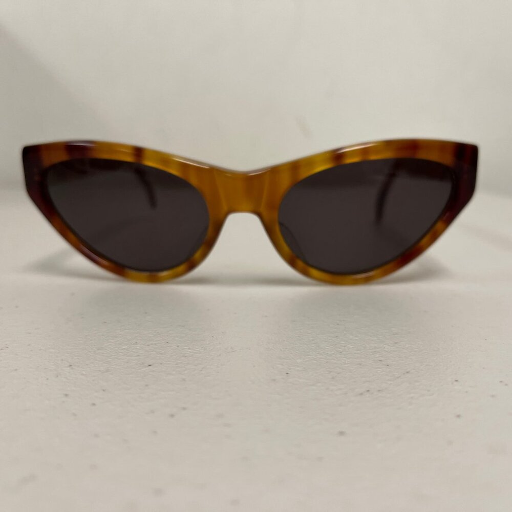 Norma Kamali Sunglasses cats eye vintage brown tortoise - Picture 2 of 8